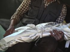 La foto es de un niño de un año, fallecido en la ciudad de Douma, en un ataque del ejército sirio