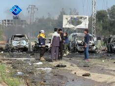 Explosión de un coche bomba contra un convoy de evacuación en Alepo