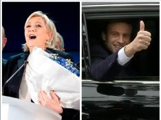 Primeros datos: Le Pen por encima de Macron, ambos disputarían la segunda vuelta