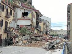 Las familias de Alcañiz más afectadas por el derrumbe ya viven en pisos alquilados