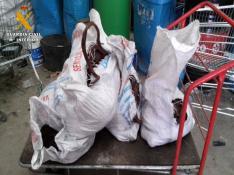 Intervenidos 200 kilos de cable de cobre en el momento de su venta en un establecimiento
