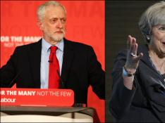 May y Corbyn exponen visiones opuestas para el 'brexit' ante los comicios