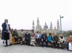 Una imagen de la recreación de los Sitios de Zaragoza el año pasado.