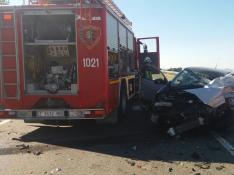 Muere un conductor en un accidente en la N-232 en Mallén.