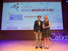 La consejera y presidenta de la APL, Marta Gastón, con Antonio Vargas, responsable de Asuntos Públicos de Google España.