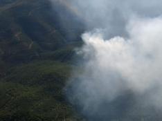 Declarado un incendio forestal en Las Peñas de Riglos