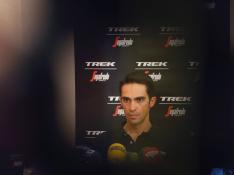 Alberto Contador, este viernes en la localidad francesa de Nimes