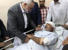 El jefe de las fuerzas de seguridad del movimiento islamista Hamás en la Franja de Gaza, Tawfiq Abu Neem, herido