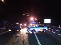 Imagen del segundo accidente ocurrido este miércoles en Benabarre.