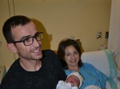 Jorge, el primer bebé turolense de 2018, ha nacido en Alcañiz