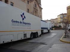 La unidad móvil de resonancia magnética lleva dos semanas sin prestar servicio en Alcañiz