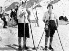 Inicios del esquí en Aragón. Cedidas por Alberto Martínez Embid