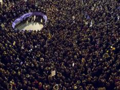 Manifestación del Día de la Mujer en Zaragoza.