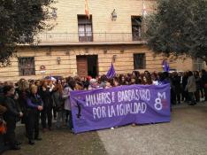 Cientos de personas se manifiestan en Barbastro a favor de la igualdad