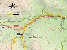 Mapa a Caimodorro.