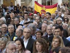 Manifestación en el centro de Pamplona por los agredidos en Alsasua.