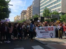 Manifestación en Zaragoza contra la sentencia de La Manada.
