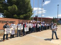 Funcionarios de la prisión de Zuera protestan por la falta de diálogo en Interior