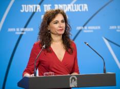 María Jesús Montero, consejera de la Junta de Andalucía, será la ministra de Hacienda de Pedro Sánchez