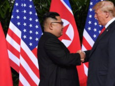 Donald Trump y Kim Jong-un reunidos por primera vez