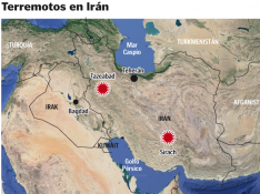 Más de 370 heridos en dos fuertes terremotos en el sureste y oeste de Irán