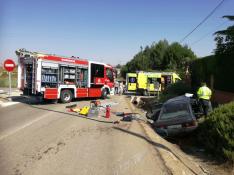 Accidente en la carretera a Castralvo.
