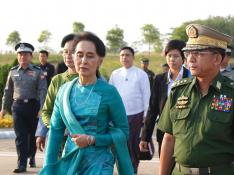 La gobernante de facto de Birmania, Aung San Suu Kyi, responsable de la situación de los rohinyá.