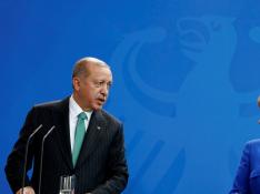 Tensión entre Erdogan y Merkel en el inicio de la visita oficial del mandatario turco