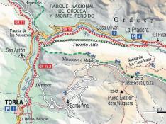 Mapa senderos Turieto.