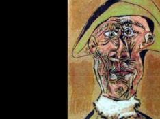 Una imagen del lienzo robado, 'Cabeza de Arlequín', de Picasso.