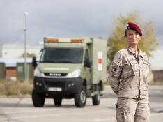 La teniente coronel Ana Betegón, al frente de la Unidad Médica Aérea de Apoyo al Despliegue (UMAAD)