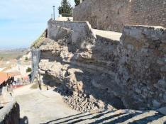 Derrumbes en la subida a la ermita de Velilla de Ebro