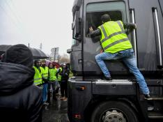 Una protesta de chalecos amarillos en Francia.