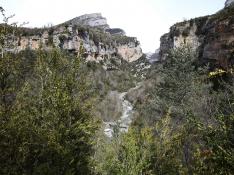Una vista del cañón de Añisclo.