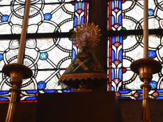 La Virgen del Pilar en la catedral de Notre Dame