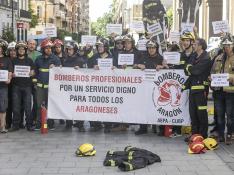 La ABPA ya ha organizado varias protestas contra la DPH por la gestión del nuevo servicio provincial de bomberos.