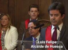 Luis Felipe, alcalde por sorpresa (y sin discurso preparado) de Huesca
