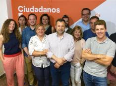Imagen de los dirigentes de Cs en Huesca.