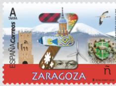 La provincia de Zaragoza protagoniza en julio una colección de sellos de correos