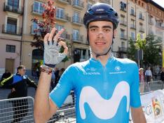 El ciclista aragonés del Movistar Team Jorge Arcas