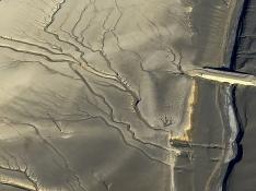 Imágenes aéreas de la sequía en Mediano.
