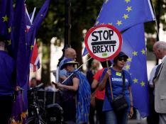 manifestantes contra el brexit en Londres