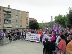 Concentración de repulsa por lo ocurrido en Alcañiz