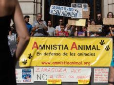 Protesta contra los circos con animales