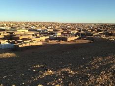 Campamento de refugiados saharauis.
