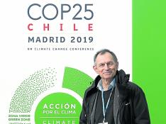 El director de Ecodes, ayer en la Cumbre del Clima.