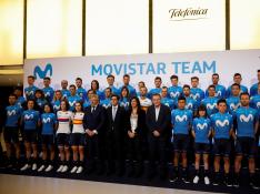 Presentación del equipo Movistar de ciclismo.