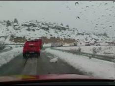 La UME trabaja a destajo para limpiar las carreteras al sur de Aragón