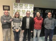 Componentes de la nueva junta de gobierno del Colegio de Veterinarios de Huesca