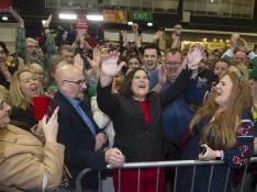 La líder del Sinn Féin, Mary Lou McDonald, este domingo en Dublín.